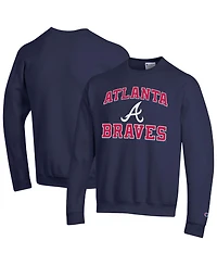 Champion Men's Atlanta Braves Heart Soul Powerblend Crewneck Sweatshirt