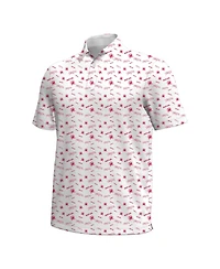 Under Armour Men's White Maryland Terrapins Gameday Armourfuse Polo Shirt