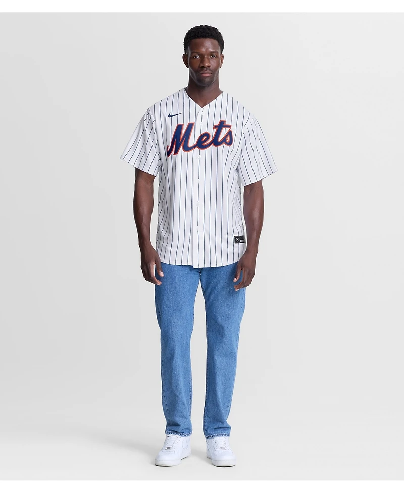Nike Men's New York Mets Nolan McLean Home Replica Loose Fit V-Neck Jersey