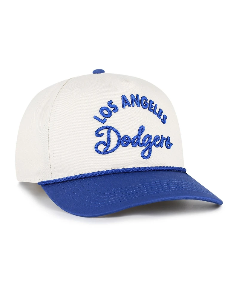 '47 Brand Men's Natural/Royal Los Angeles Dodgers Rope Script Hitch Adjustable Hat