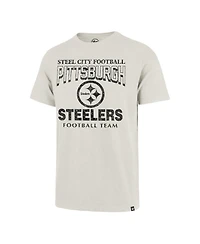 '47 Brand Men's Natural Pittsburgh Steelers Head On Scrum Slub T-Shirt