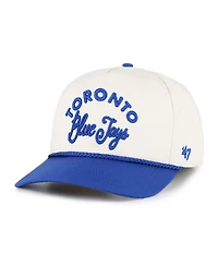 '47 Brand Men's Natural/Royal Toronto Blue Jays Rope Script Hitch Adjustable Hat