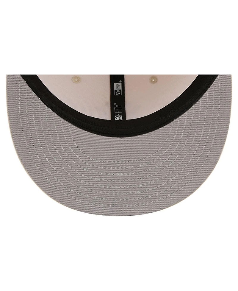 New Era Men's Cream York Yankees Color Pack 59FIFTY Fitted Hat