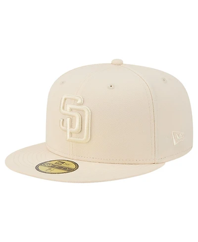 New Era Men's Cream San Diego Padres Color Pack 59FIFTY Fitted Hat