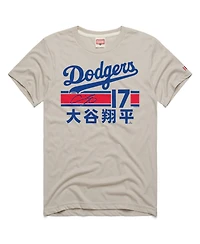 Homage Men's Shohei Ohtani Los Angeles Dodgers Signature Kanji Name & Number Tri-Blend T-Shirt