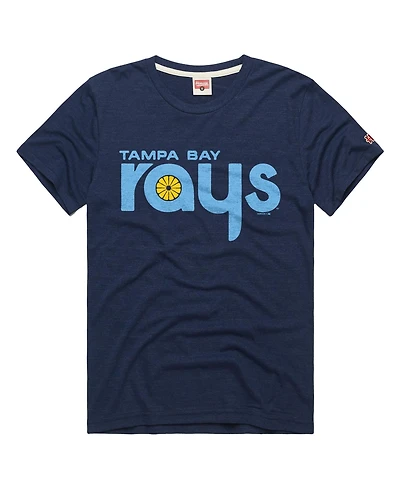 Homage Men's Navy Tampa Bay Rays Tri-Blend Hyperlocal T-Shirt