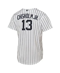 Nike Big Boys and Girls Jazz Chisholm Jr. White New York Yankees Home Replica Jersey