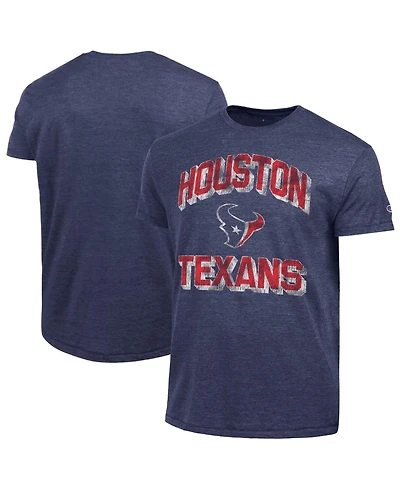 Champion Men's Houston Texans Ultimate Tri-Blend Graphic Distressed T-Shirt