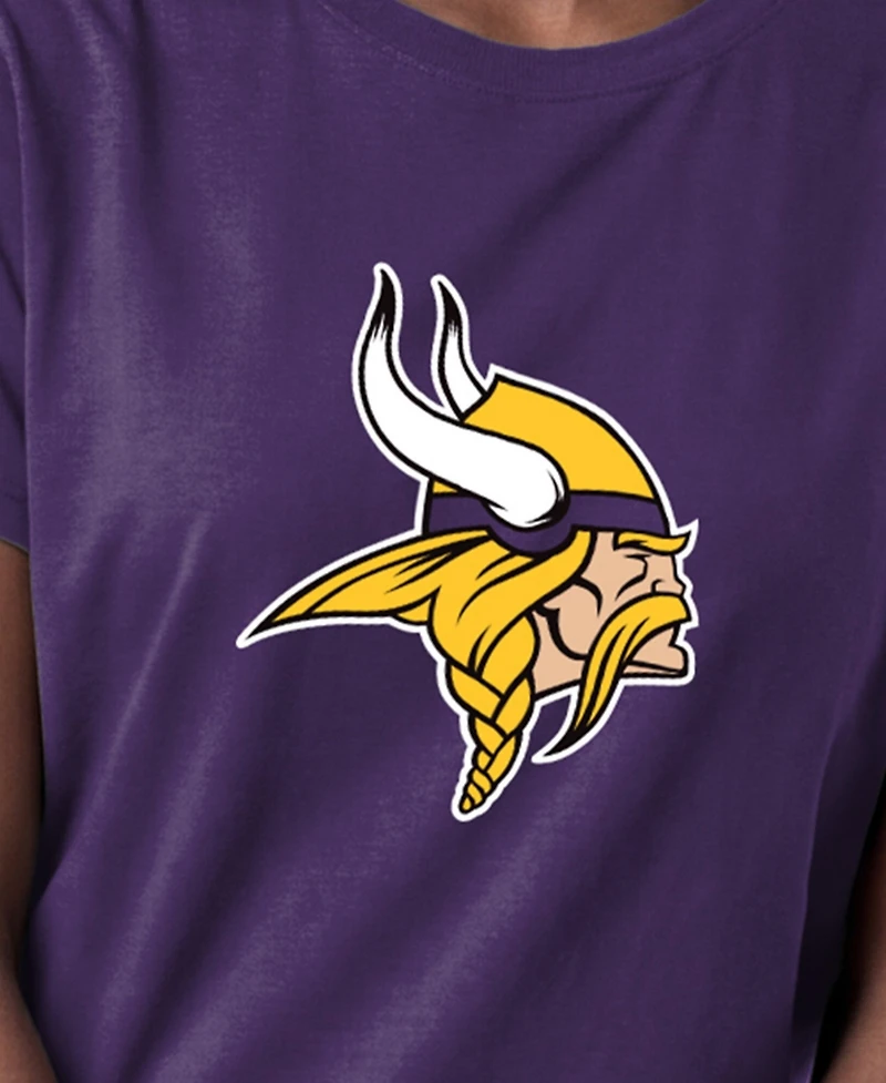 Champion Women's Minnesota Vikings Crewneck Short-Sleeve Cotton-Blend T-Shirt