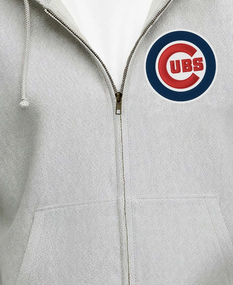 Champion Men's Chicago Cubs Reverse Weave Full-Zip Fleece Hoodie