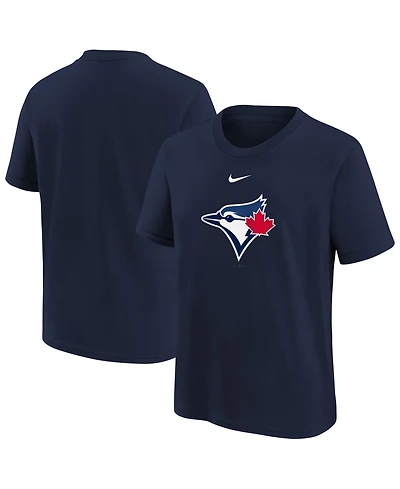 Nike Big Boys and Girls Navy Toronto Blue Jays Large Logo T-Shirt