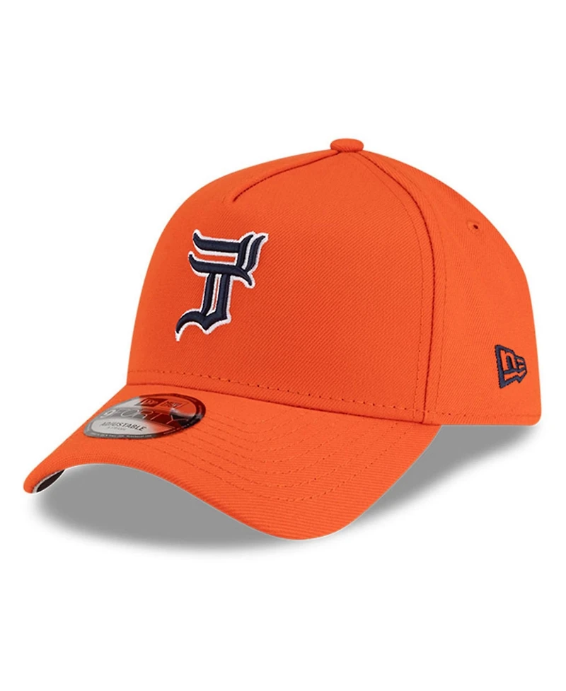 New Era x Hyperfly Men's Orange Detroit Tigers A-Frame 9FORTY Adjustable Hat