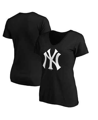Logo Athletic Women's New York Yankees V-Neck Short-Sleeve T-Shirt