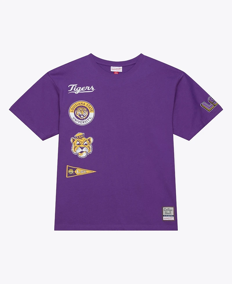 Mitchell & Ness Men's Purple Lsu Tigers Double Clutch Premium T-Shirt