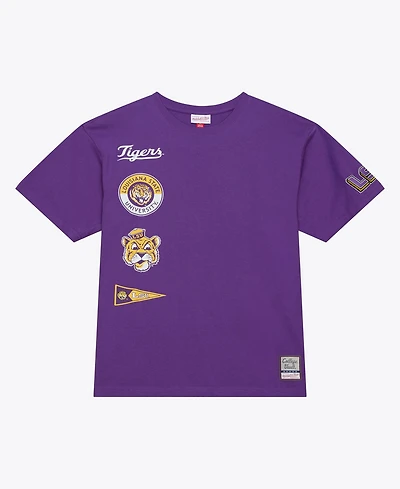 Mitchell & Ness Men's Purple Lsu Tigers Double Clutch Premium T-Shirt