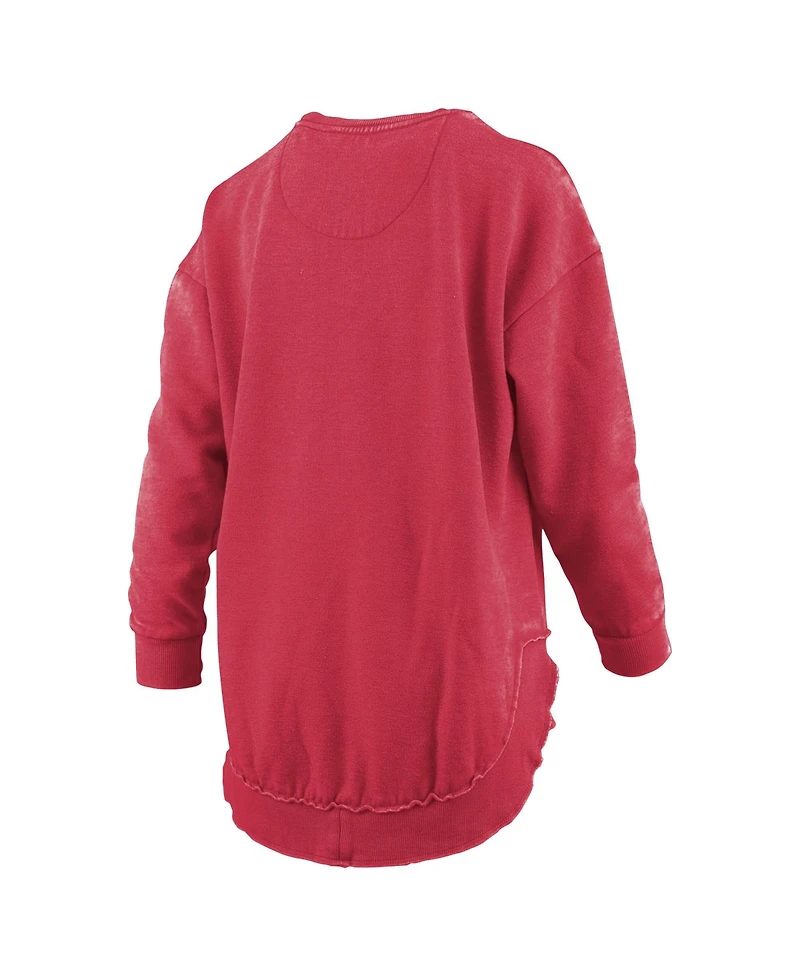 Pressbox Women's Ohio State Buckeyes Blitz Long-Sleeve Graphic T-Shirt