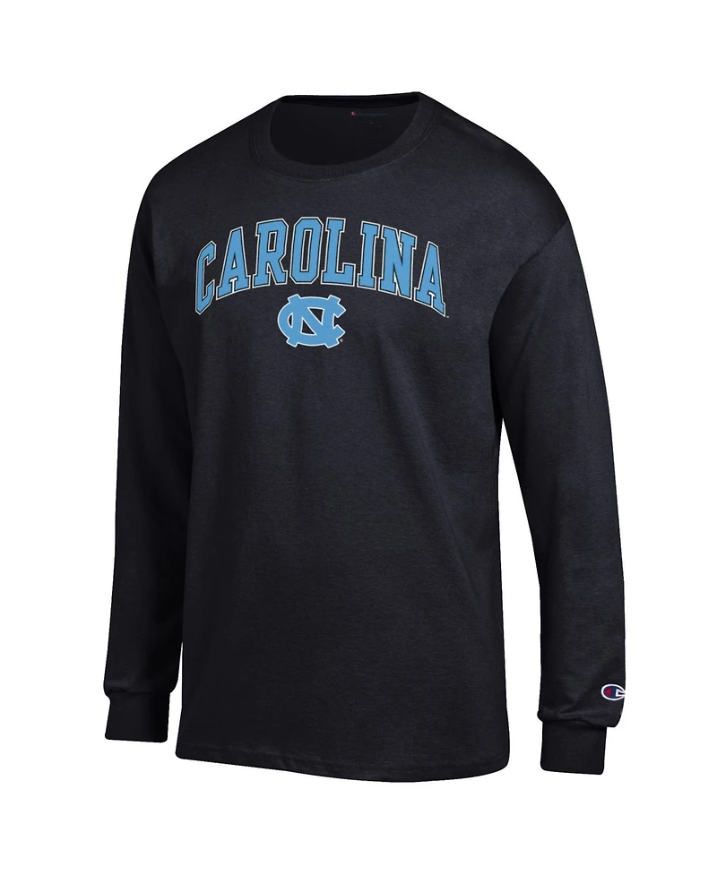 Champion Men's Black North Carolina Tar Heels Arch Over Logo Long Sleeve T-Shirt