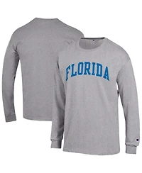 Champion Men's Heather Gray Florida Gators Basic Arch Long Sleeve T-Shirt