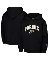 Champion Big Boys and Girls Black Purdue Boilermakers Campus Pullover Hoodie