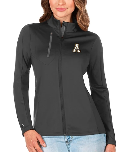 Antigua Women's Graphite/Silver Appalachian State Mountaineers Generation Full-Zip Jacket