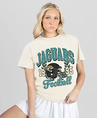 Gameday Couture Women's Jacksonville Jaguars Distressed Graphic Cotton-Blend T-Shirt