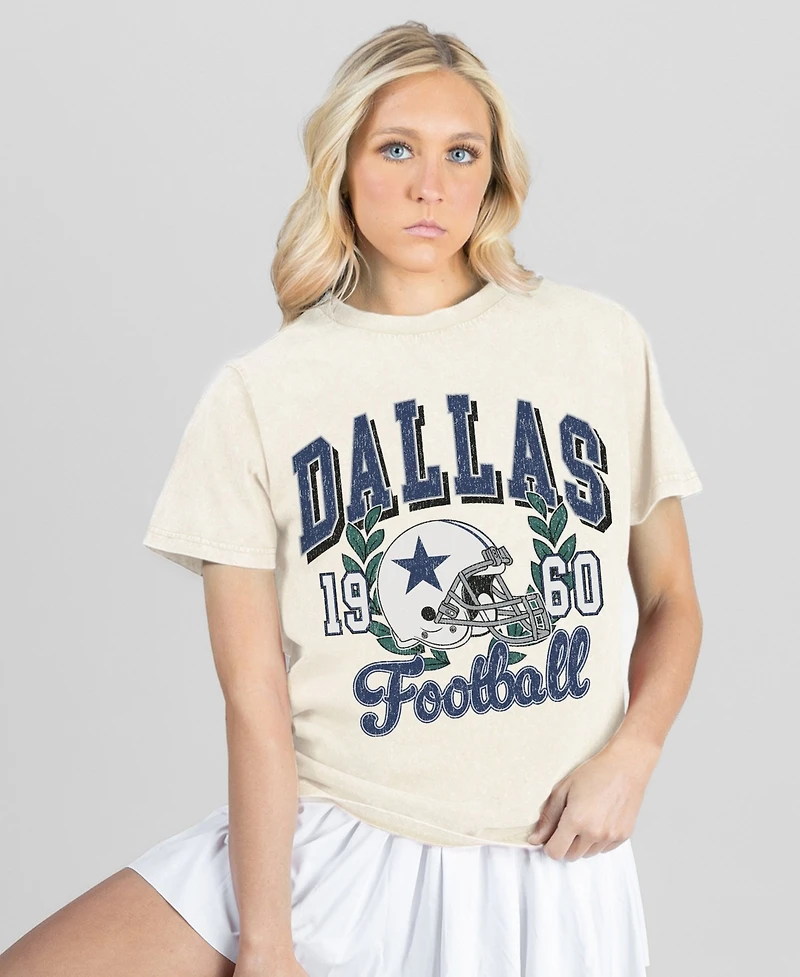 Gameday Couture Women's Dallas Cowboys Raised on Victory Distressed Classic-Fit Cotton-Blend T-Shirt