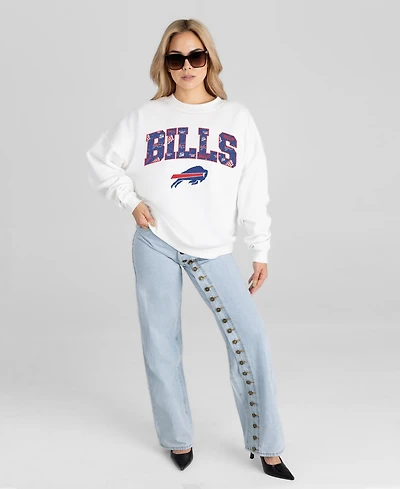 Gameday Couture Women's Buffalo Bills Sweet Play Oversized Pullover Sweatshirt