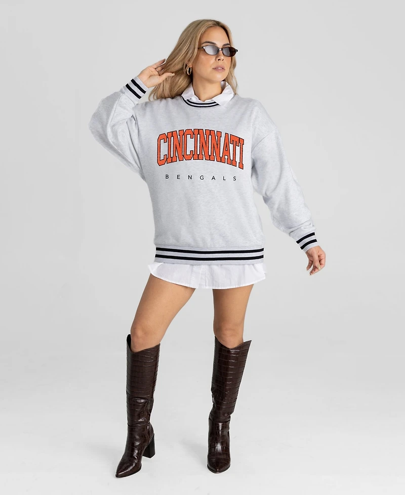 Gameday Couture Women's Cincinnati Bengals Oversized Pullover Sweatshirt