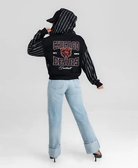 Gameday Couture Women's Eyes on the Prize Chicago Bears Full-Zip Mid-Crop Hoodie