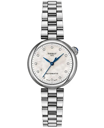Tissot Women's Desir Automatic Silver-Tone Stainless Steel Bracelet Watch 28mm