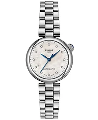 Tissot Women's Desir Automatic Silver-Tone Stainless Steel Bracelet Watch 28mm