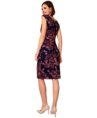 Alie Street London Women's Sculpted Boatneck Floral Shift Dress