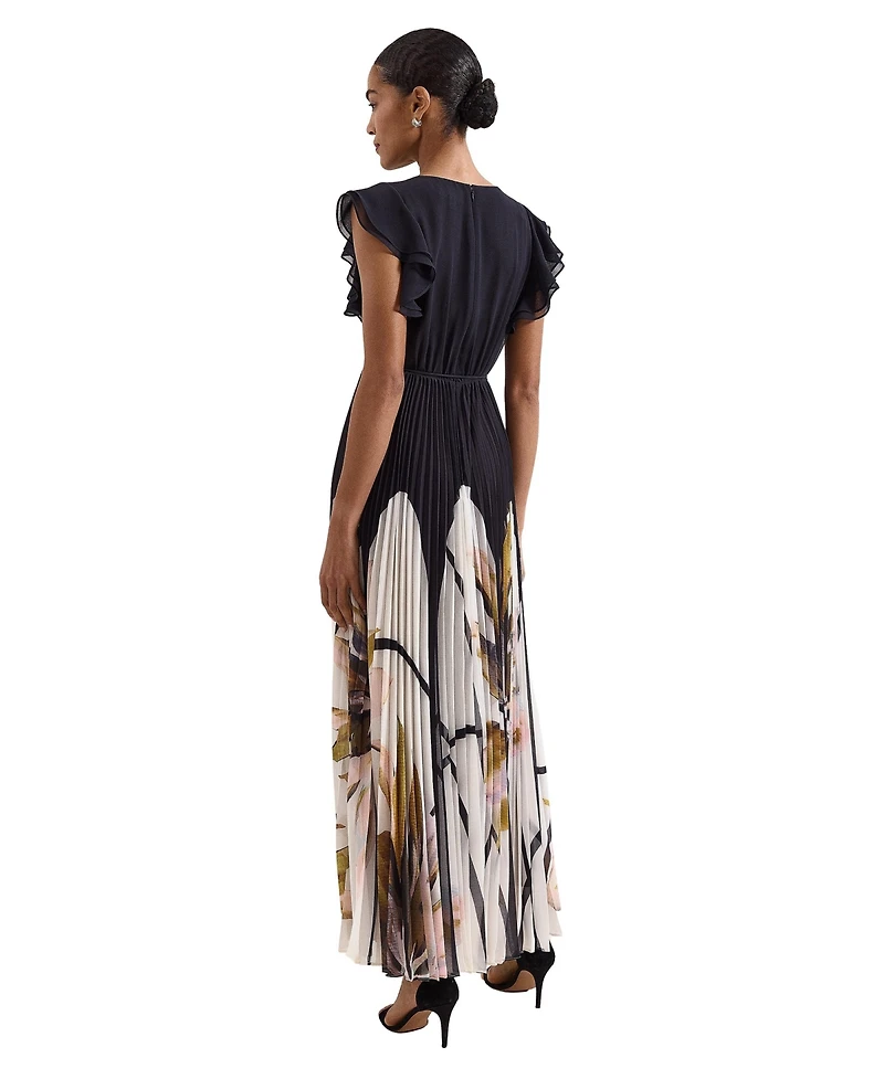 Phase Eight Women's Uma Pleated Floral Maxi Dress