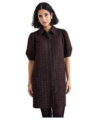 Phase Eight Women's Yasmine Textured Mini Shirt Dress
