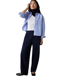 Whistles Women's Boxy Oxford Cotton Shirt