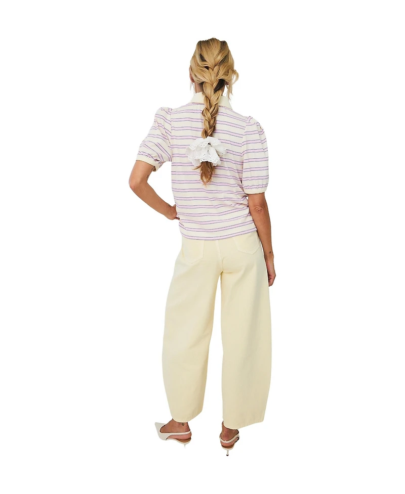 Cras Women's Kleo Striped Polo Shirt