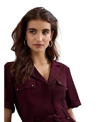 Phase Eight Women's Marlina Belted Mini Shirt Dress