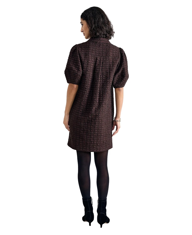 Phase Eight Women's Yasmine Textured Mini Shirt Dress