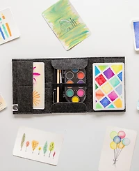 three by three Jotblock 7.25" Travel Postcard Watercolor and Pencil Set