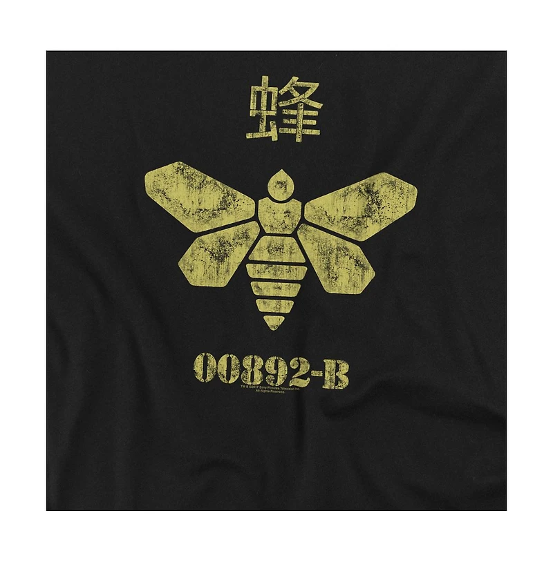 Breaking Bad Men's Methylamine Barrel Bee Graphic Long-Sleeve Crewneck Sweatshirt