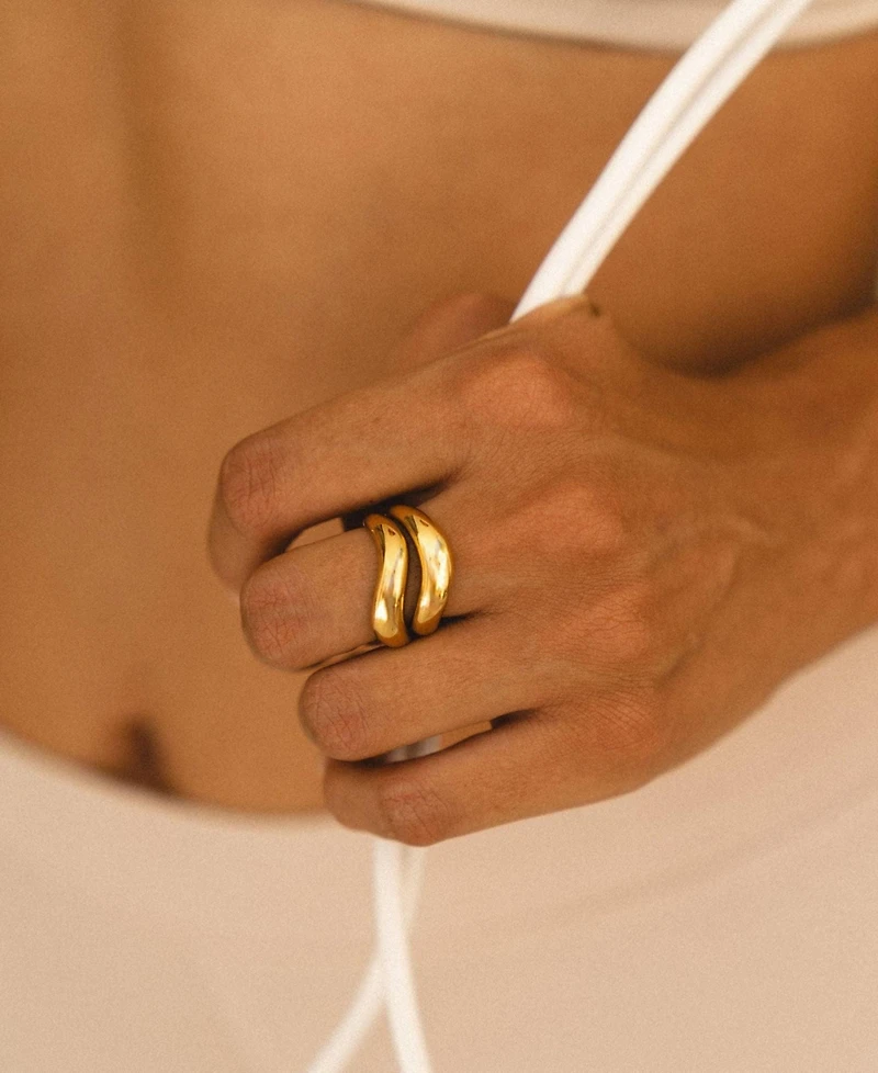 Atolea Double Trouble Ring Set
