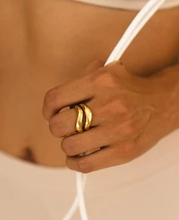 Atolea Double Trouble Ring Set