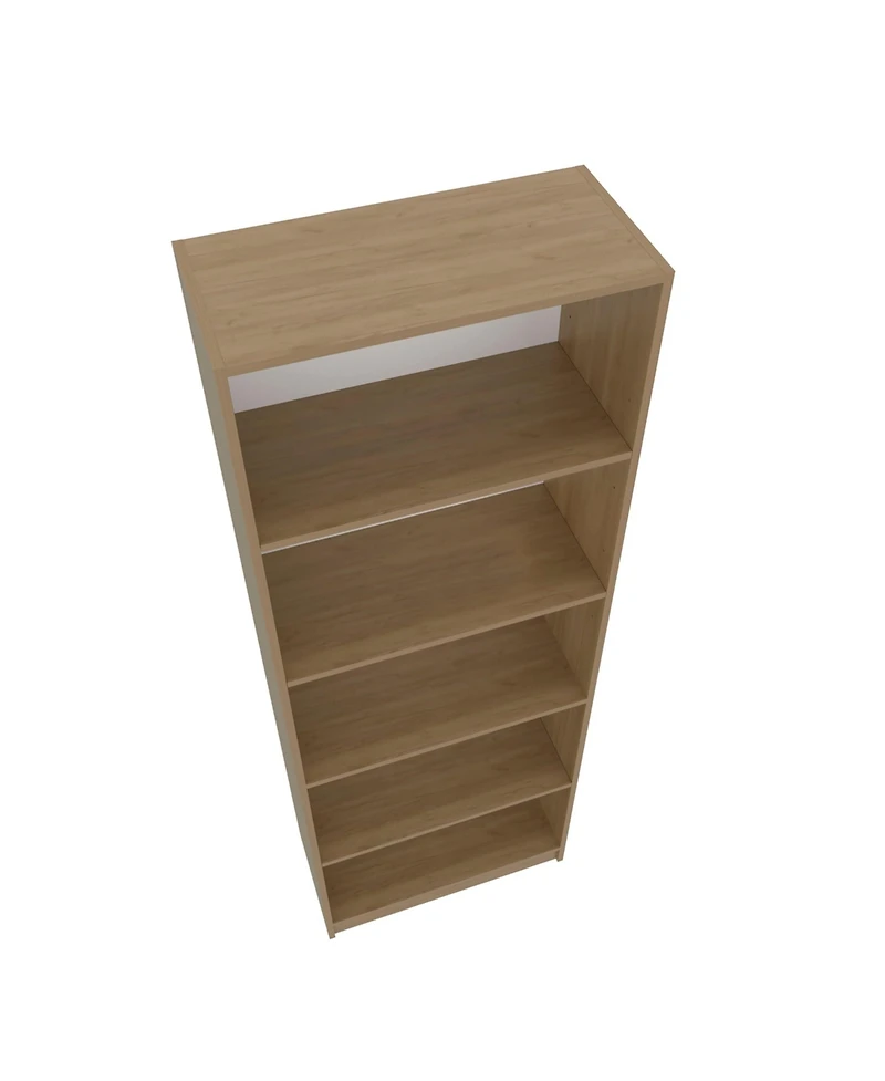 Fm Furniture Dam Bookcase with Open Storage and 5 Shelves