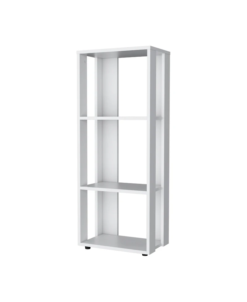 Fm Furniture Modoc Bookcase in Melamine with Open Storage