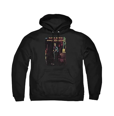 David Bowie Men's Ziggy Stardust Album Graphic Pull-Over Hoodie