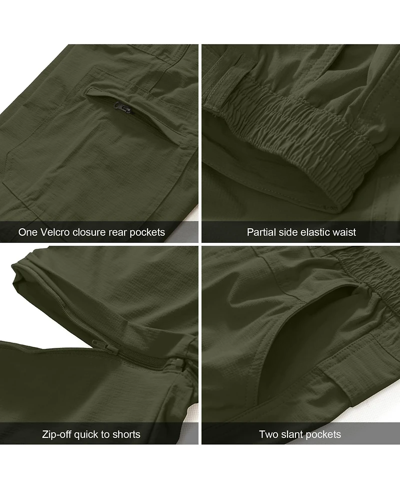 Piscifun Mens Convertible Zip Off Hiking Cargo Pants Quick Dry Upf 50 Water Resistant Outdoor