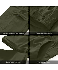 Piscifun Mens Convertible Zip Off Hiking Cargo Pants Quick Dry Upf 50 Water Resistant Outdoor
