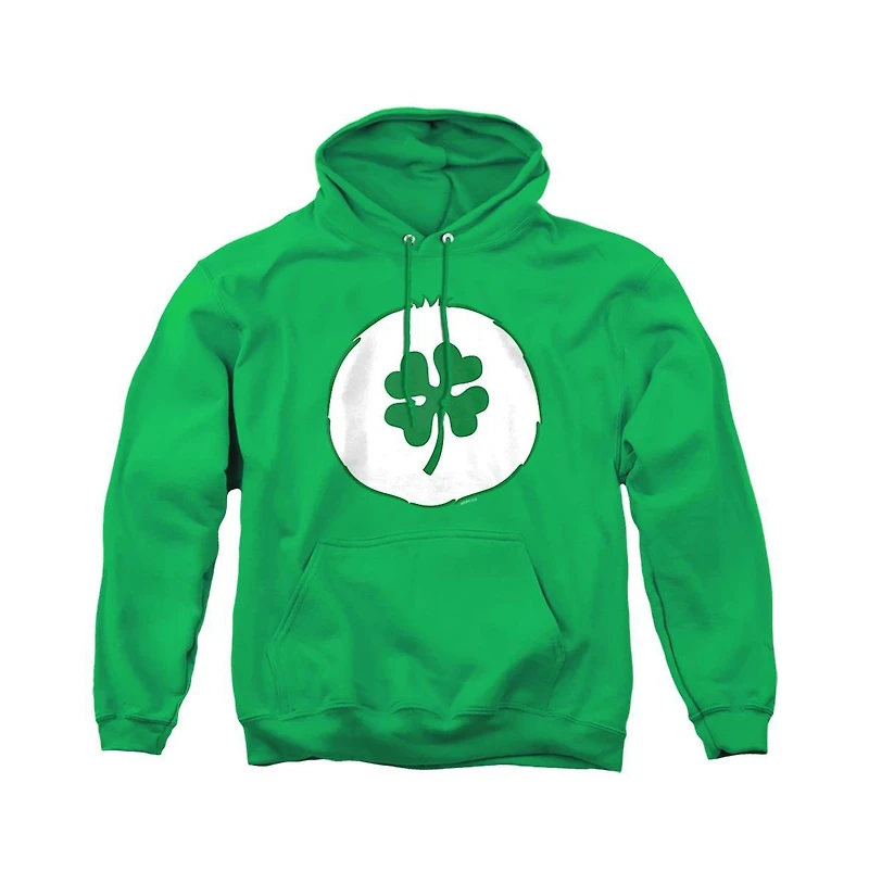 Care Bears Men's Good Luck Belly Long-Sleeve Graphic Pullover Hoodie