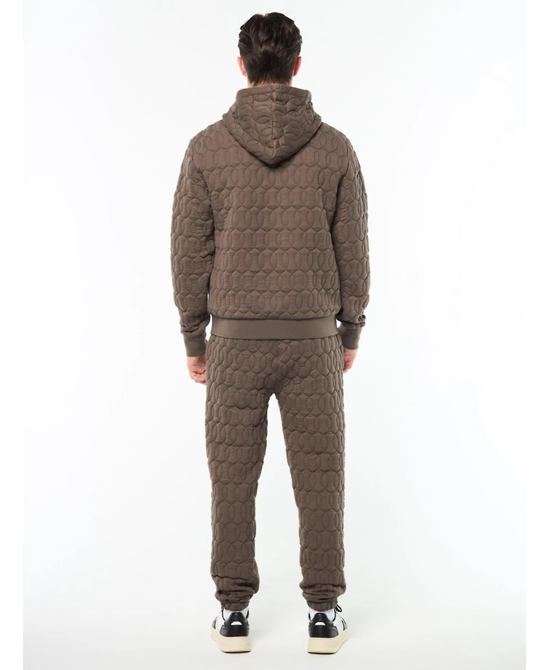 Sergio Tacchini Men's Aversa Quilted Hoodie