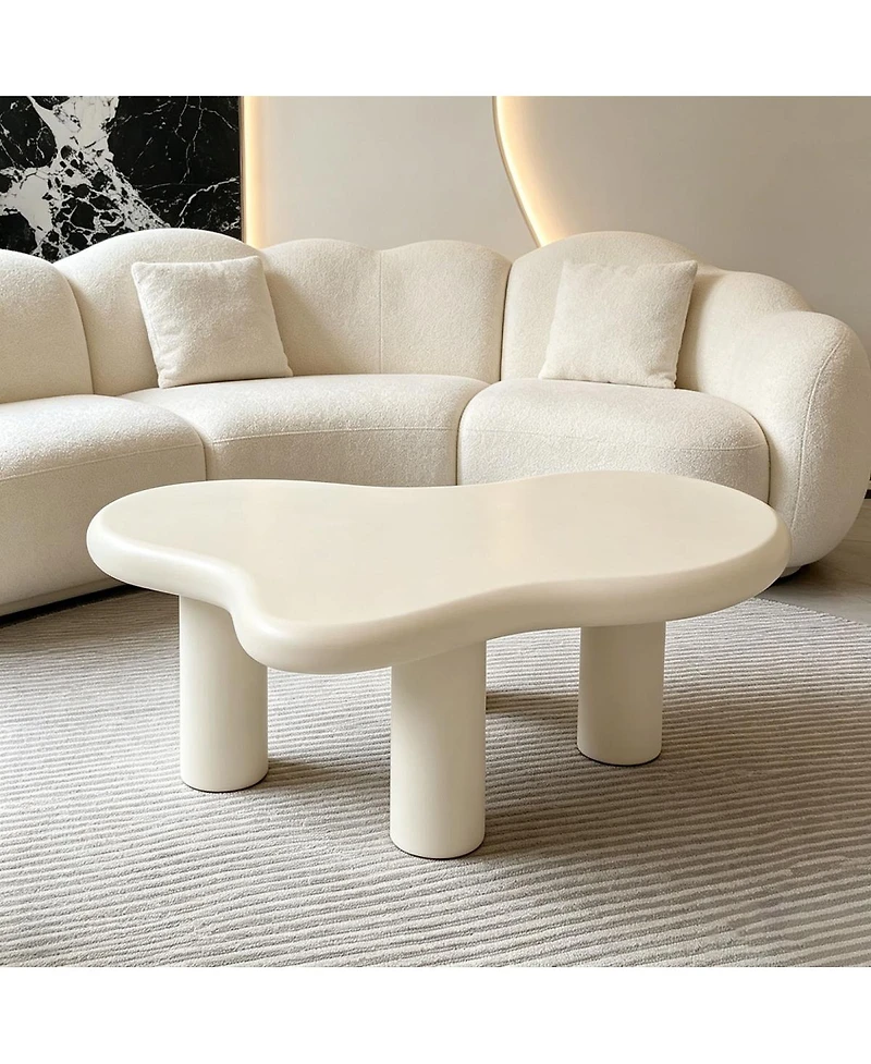 Streamdale Furniture Modern Cloud Coffee Table with 3 Legs